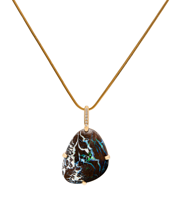 Opal Diamond Pendant