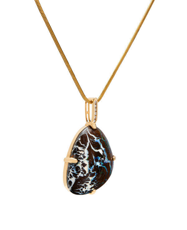Opal Diamond Pendant