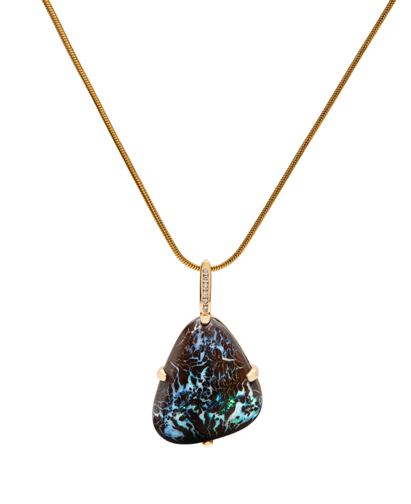 Opal Diamond Pendant