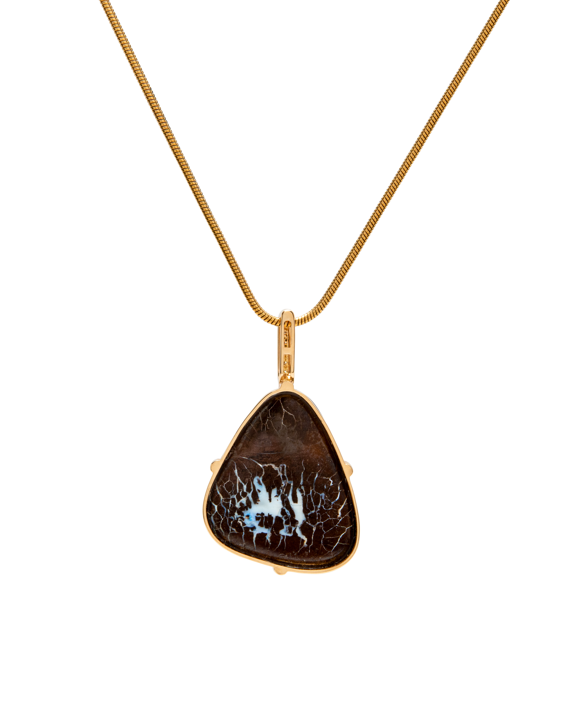 Opal Diamond Pendant