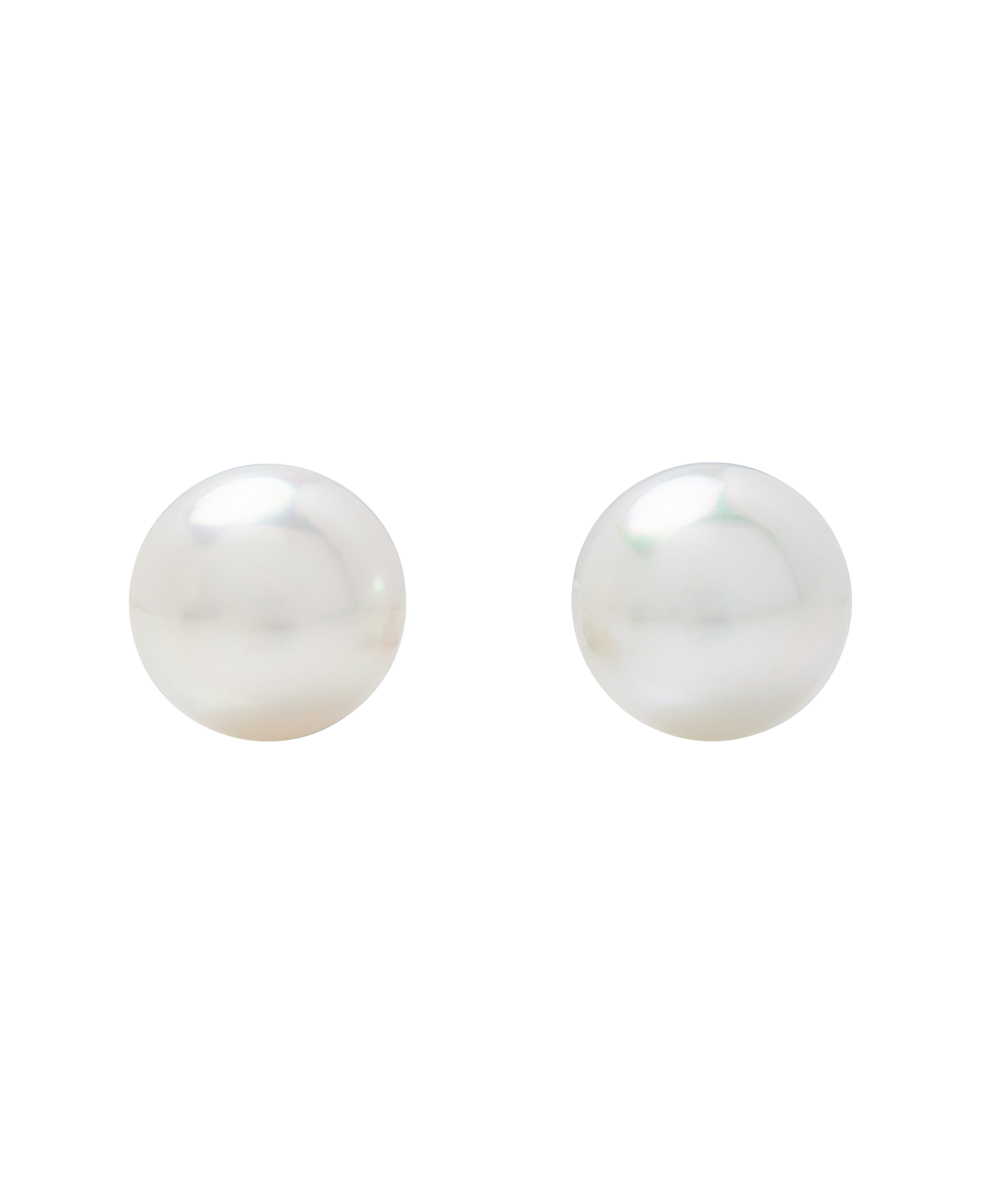 South Sea White Pearl Aurora Phoenix Ear Studs