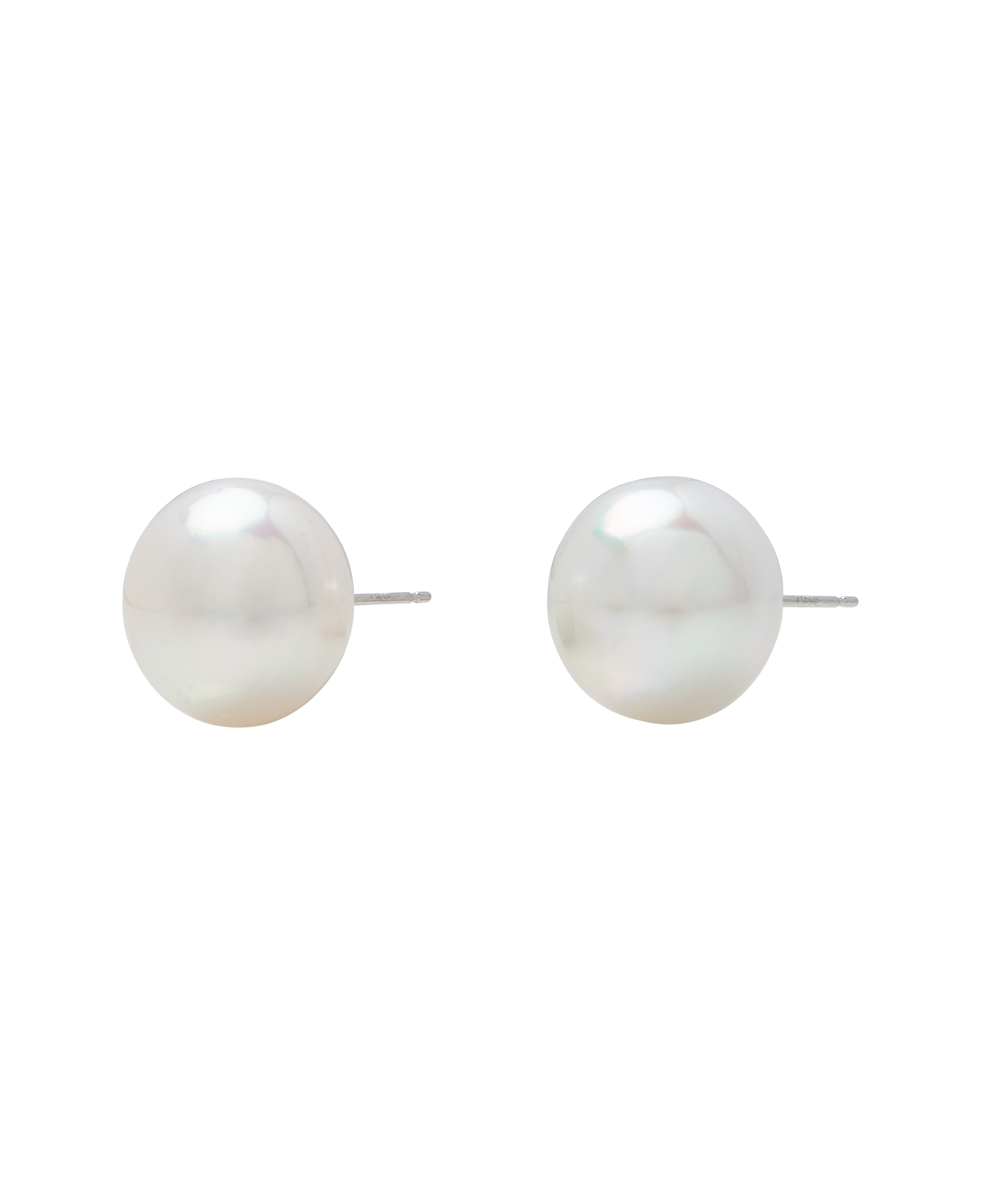 South Sea White Pearl Aurora Phoenix Ear Studs