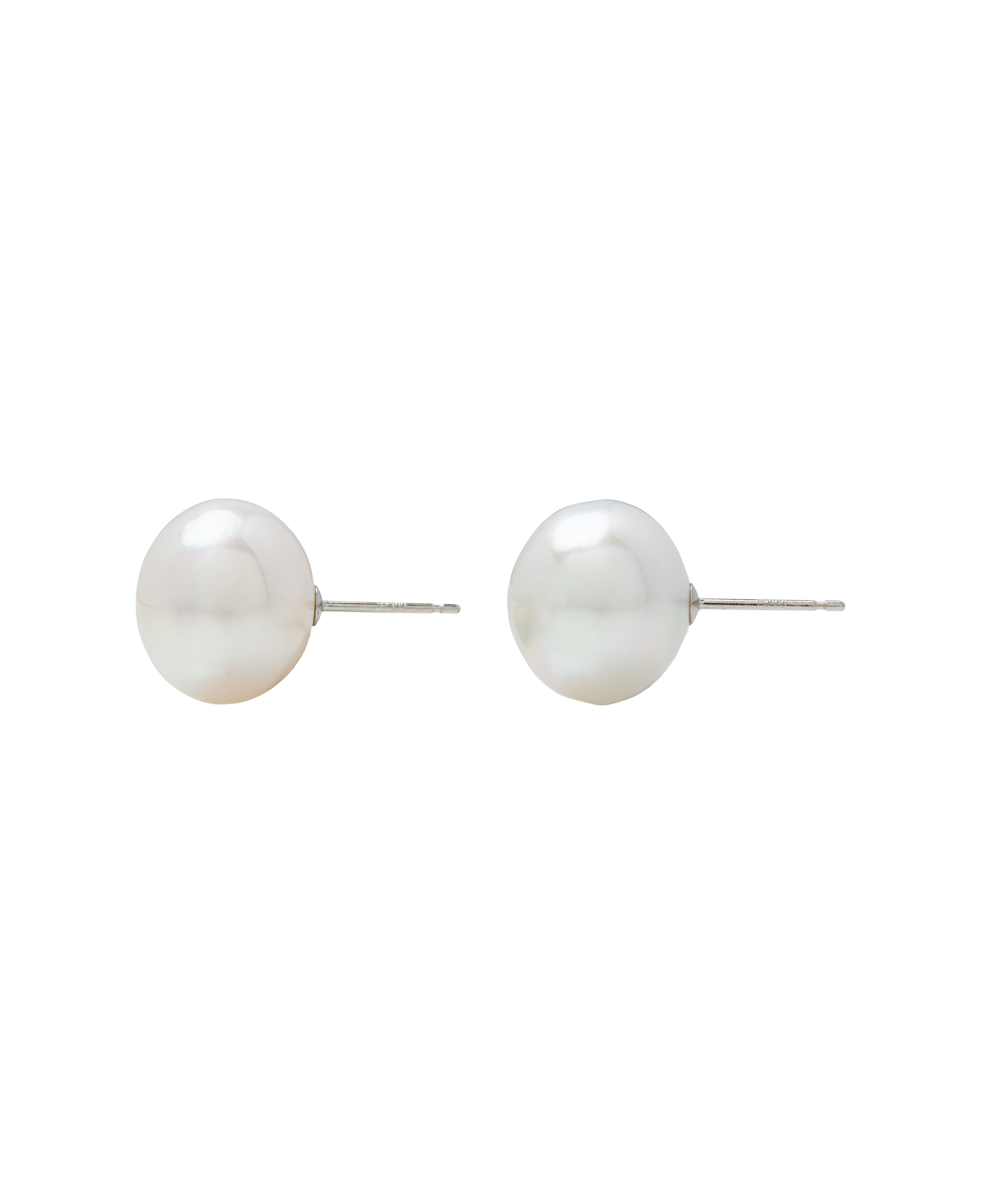 South Sea White Pearl Aurora Phoenix Ear Studs