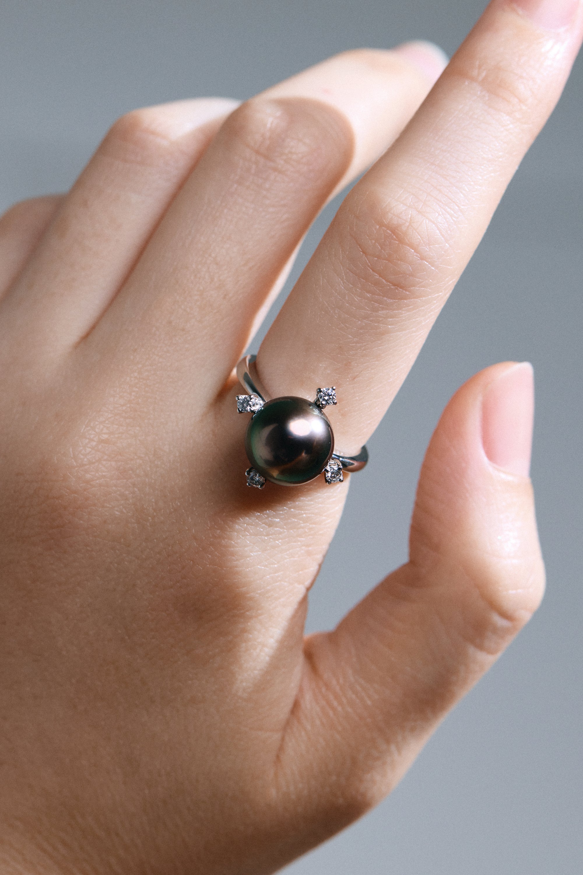 Compass Tahitian Pearl Ring