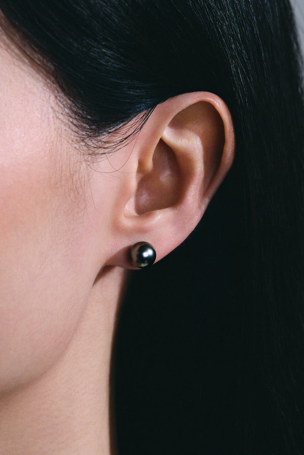 Lagoon Tahitian Pearl Ear Studs