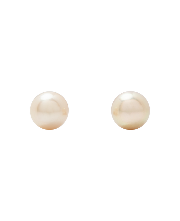 South Sea Champagne Pearl Ear Studs