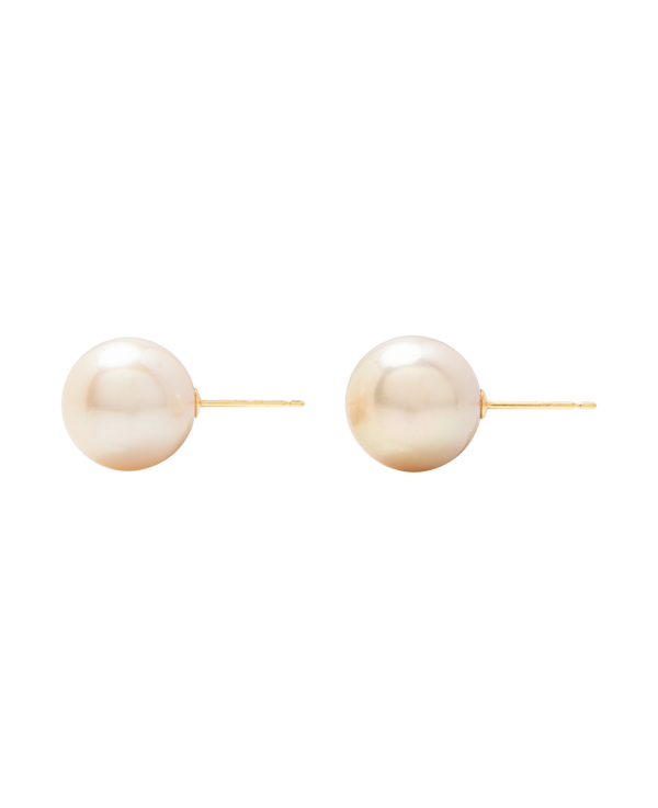 South Sea Champagne Pearl Ear Studs