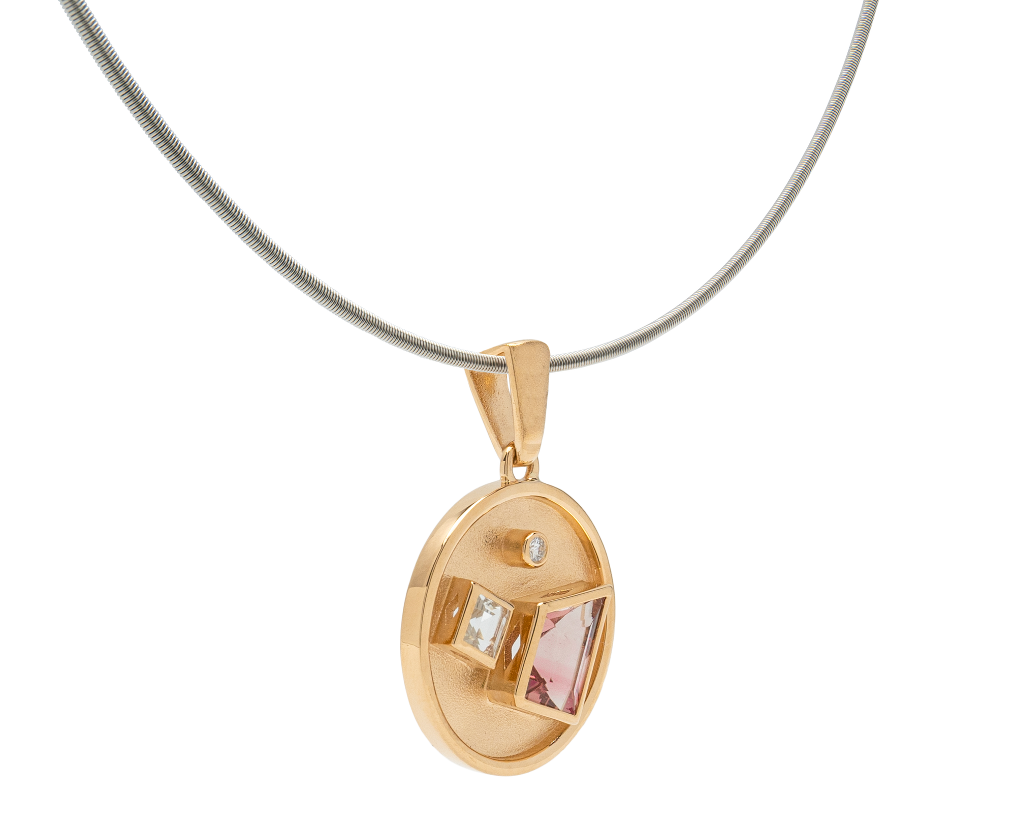 Jolly Tourmaline Medallion Pendant