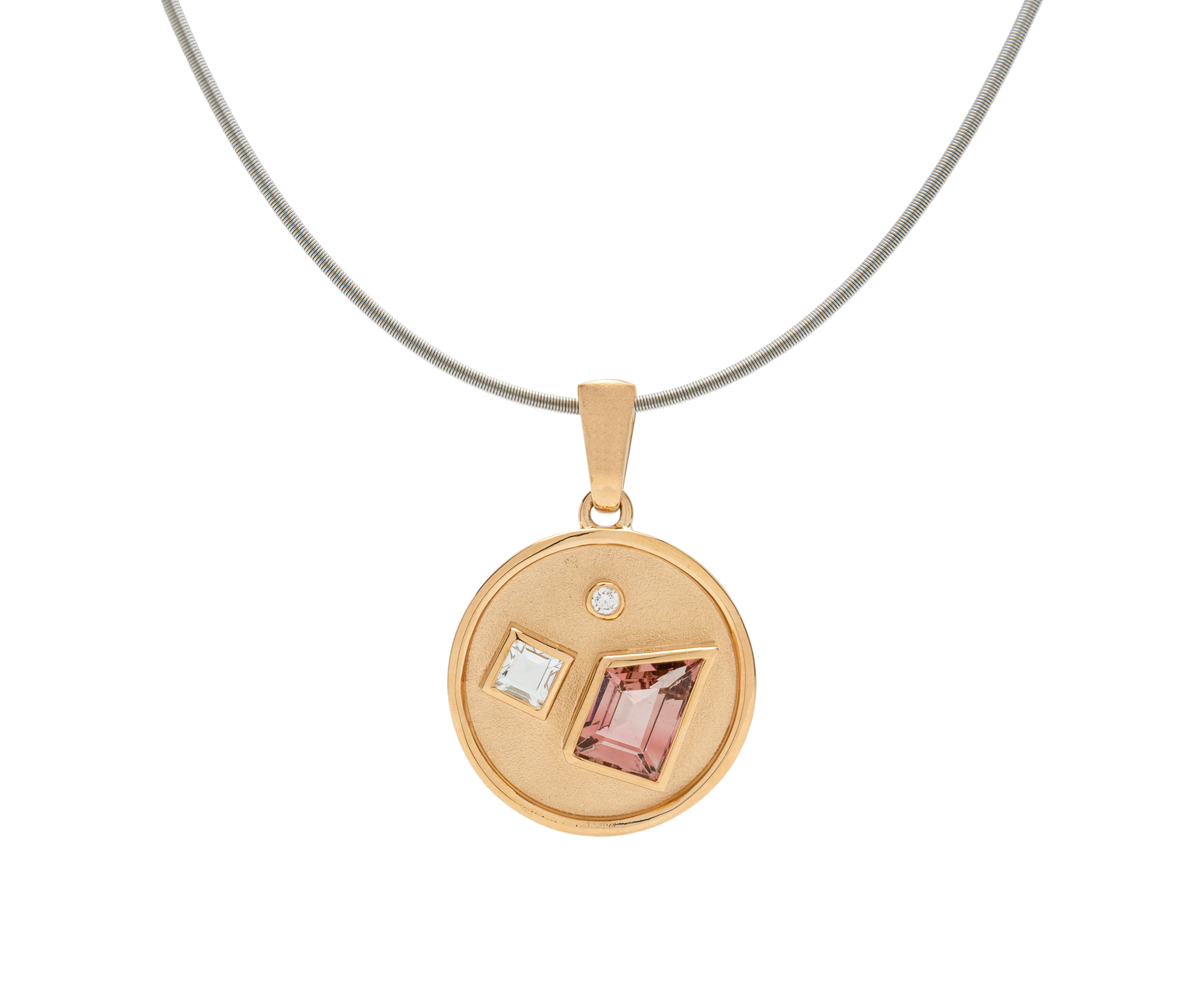 Jolly Tourmaline Medallion Pendant