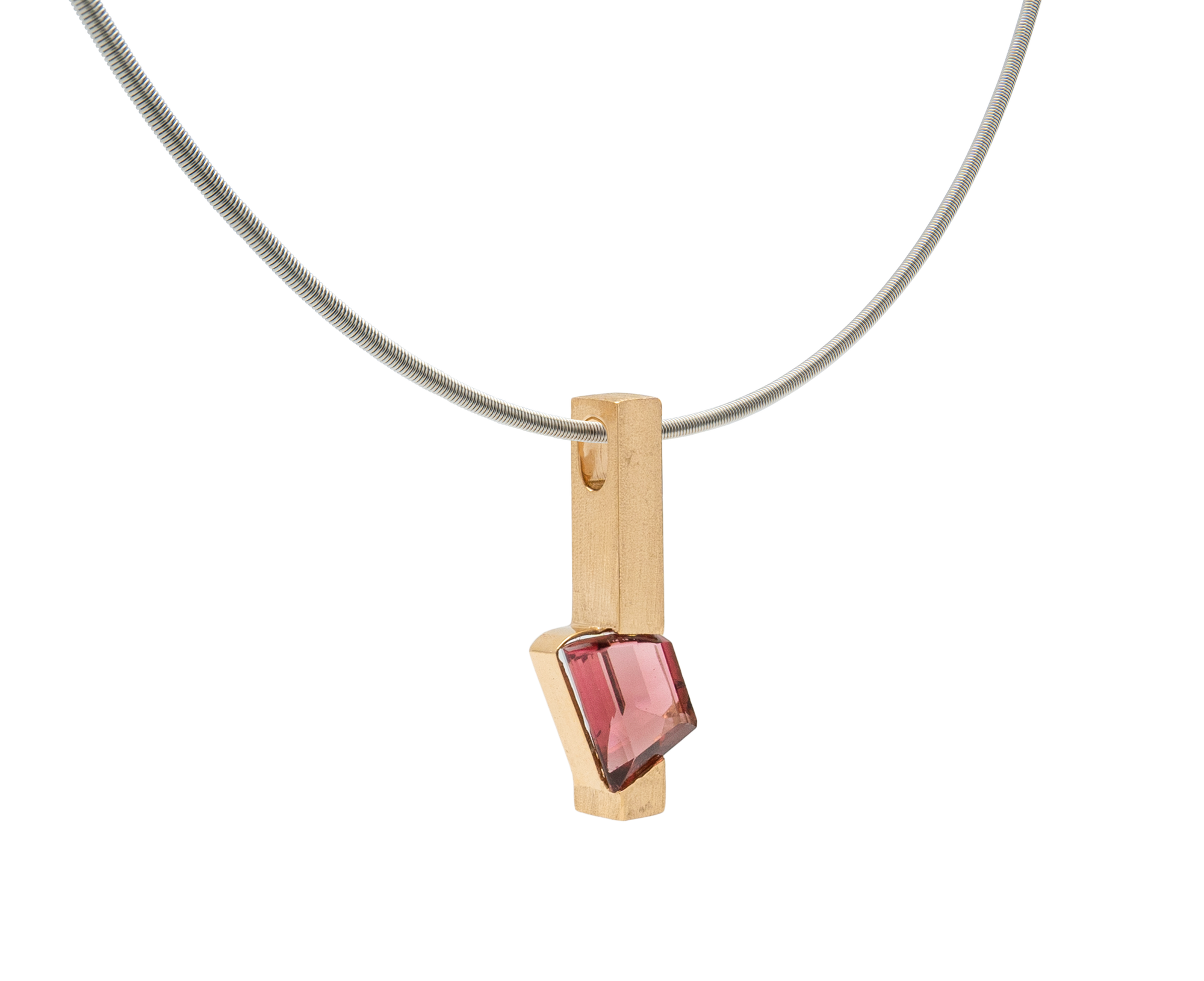 Jolly Tourmaline Rod Pendant