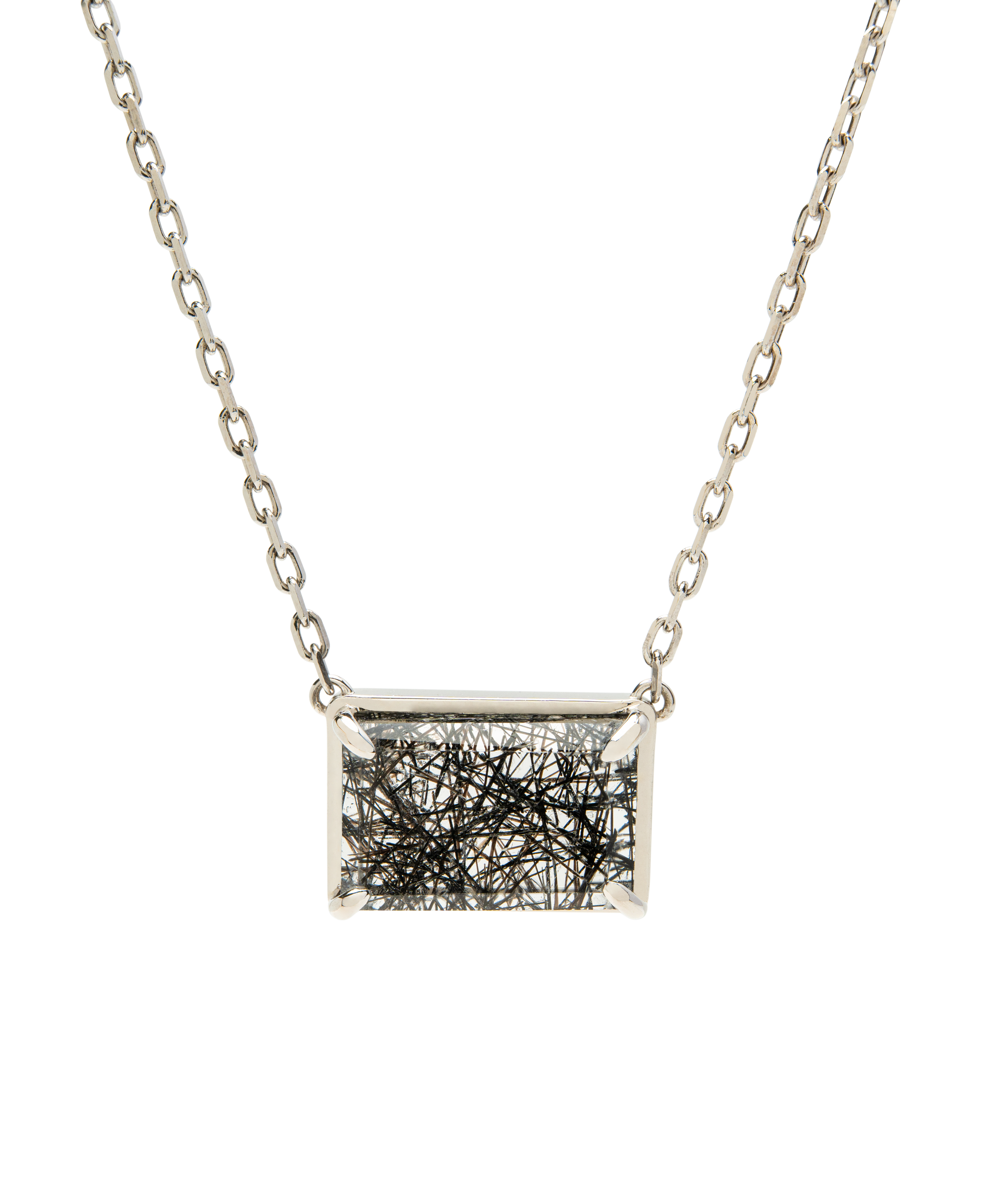 Black Rutiled Quartz Necklace