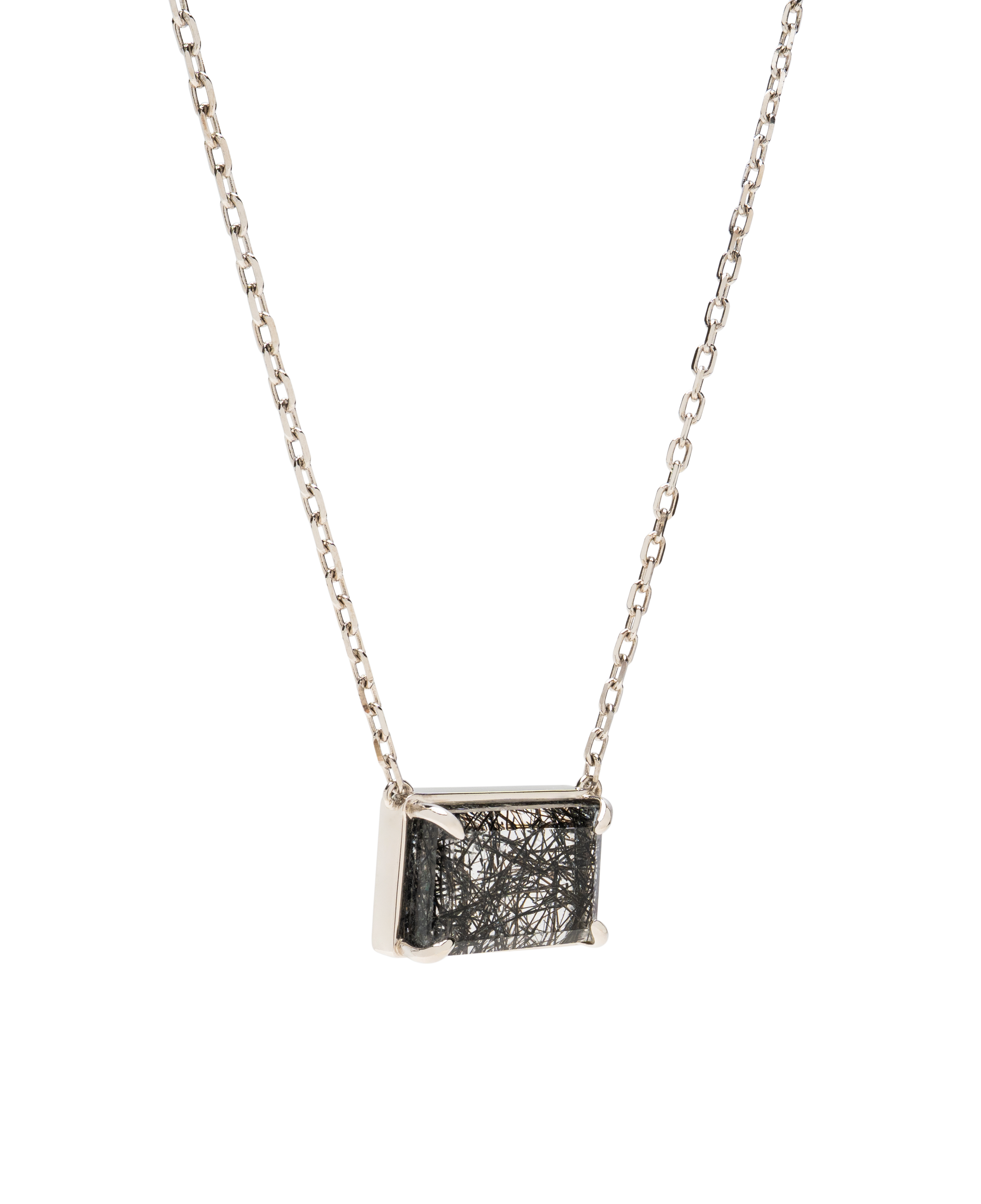 Black Rutiled Quartz Necklace