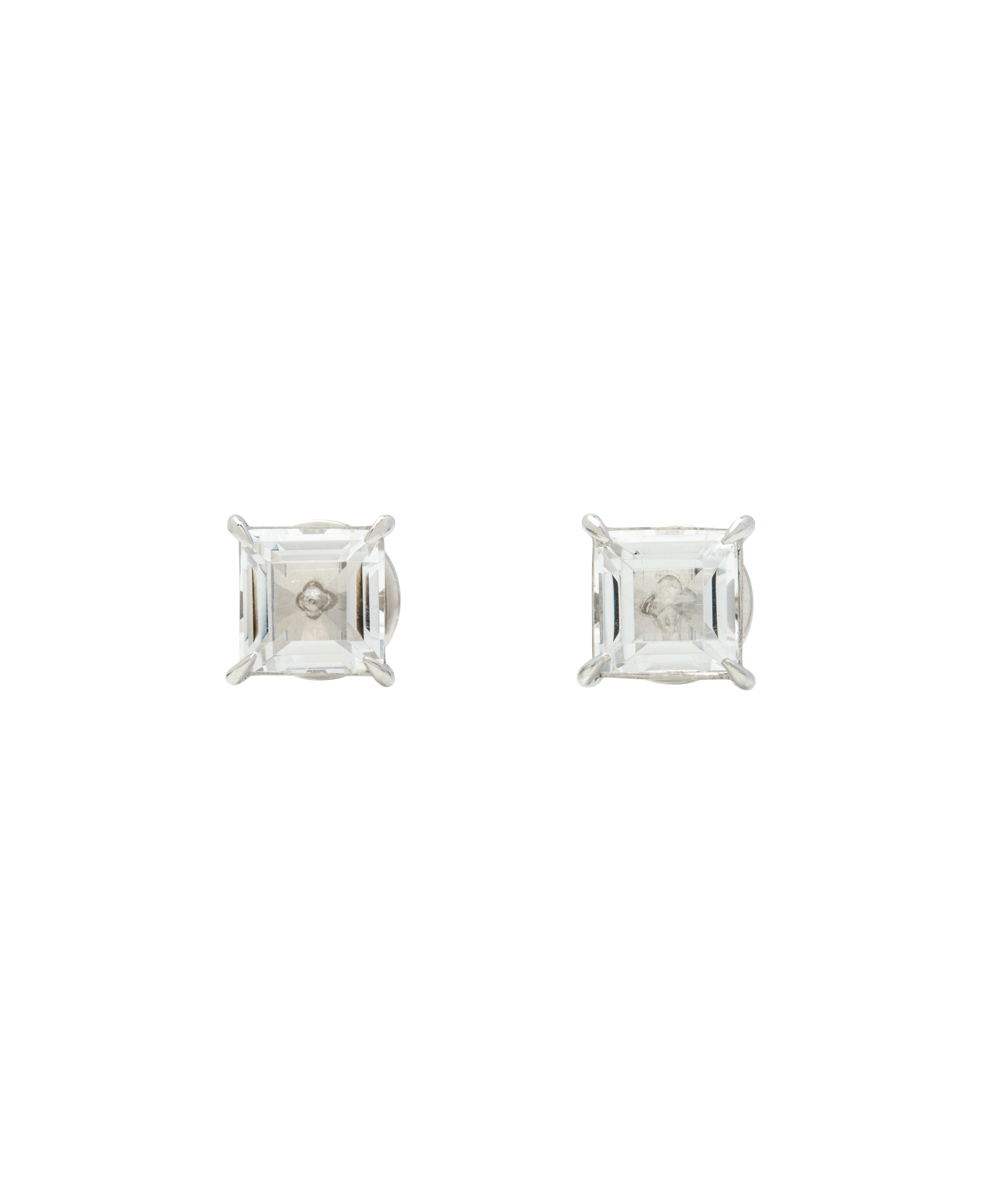 Rock Crystal Ear Studs