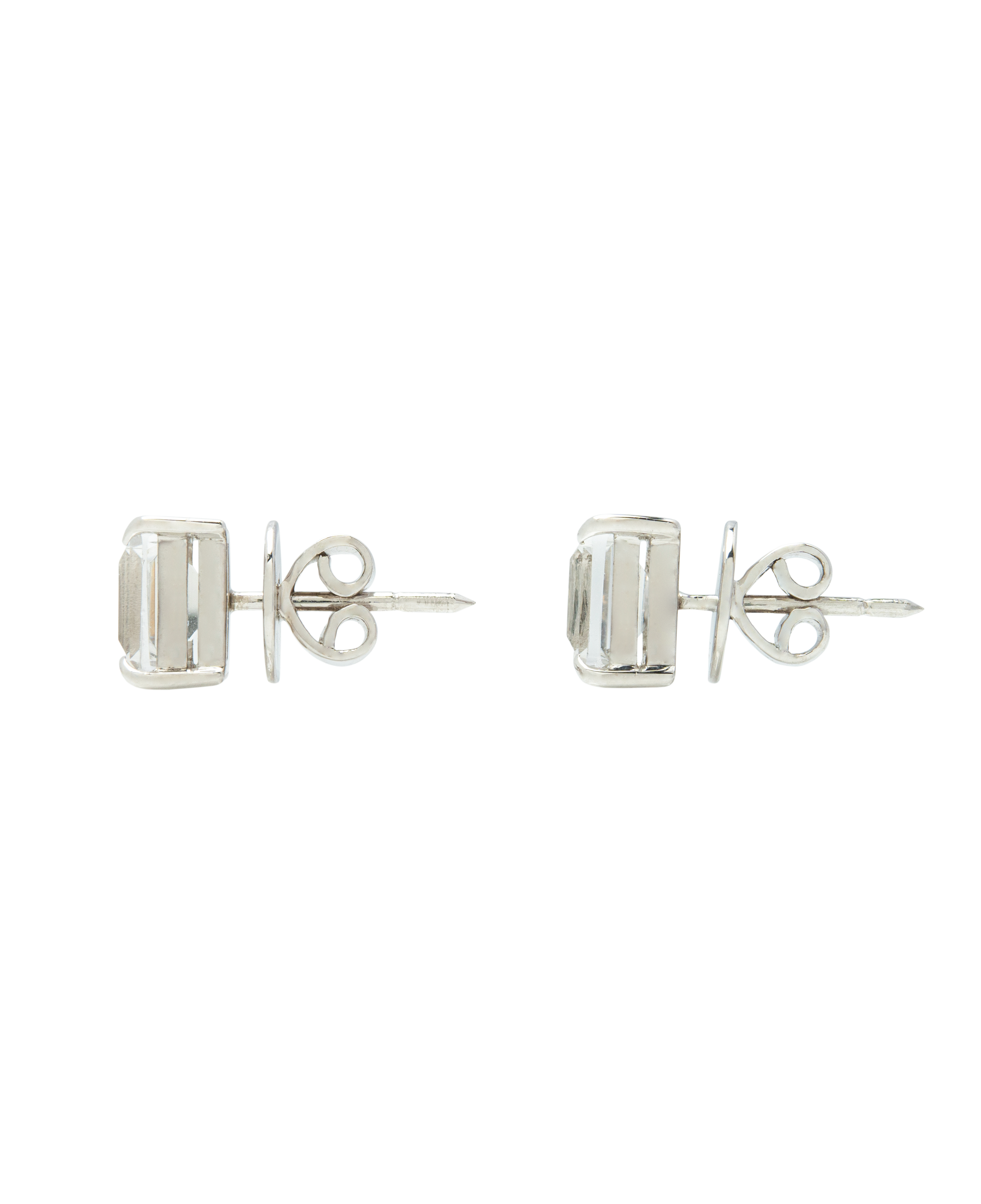 Rock Crystal Ear Studs