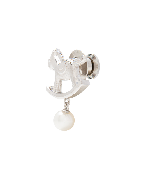 Rocking Pony Brooch With Akoya Pearl