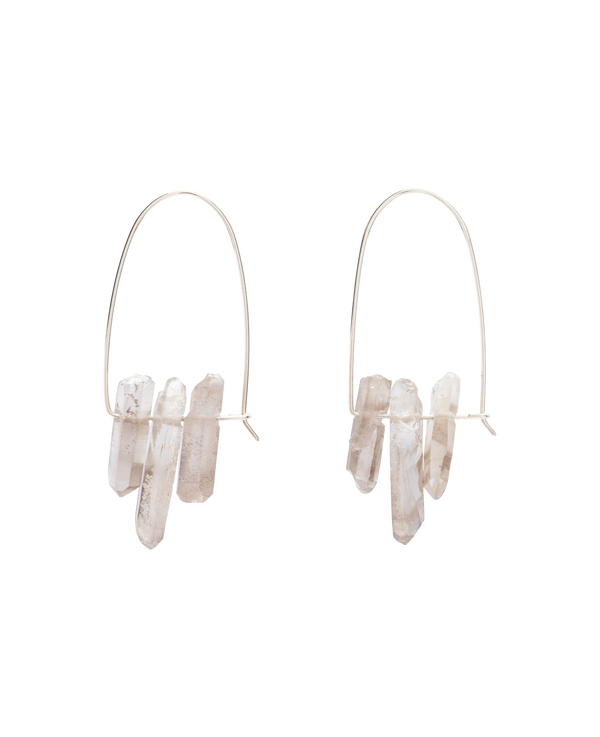 Smokey Fringe Hoops