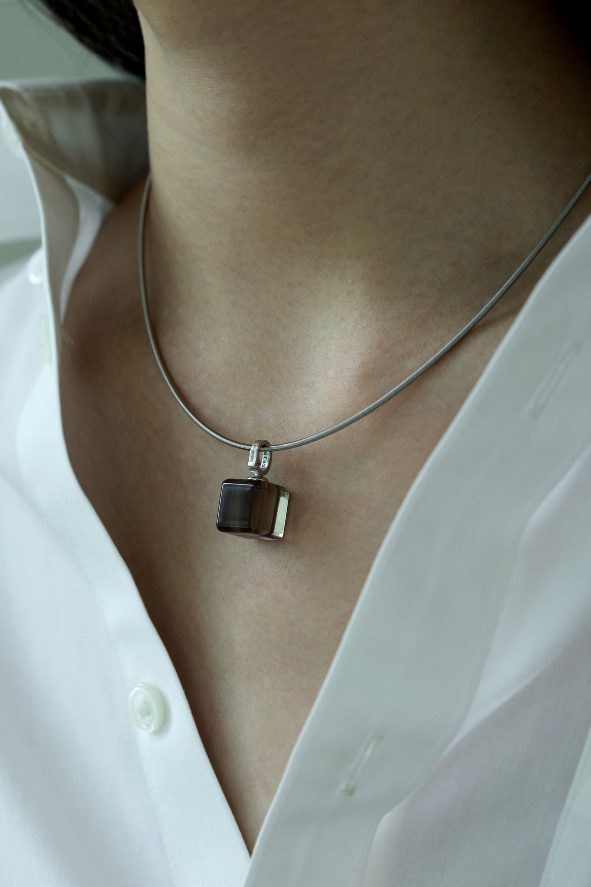 Black Ice Smokey Quartz Pendant