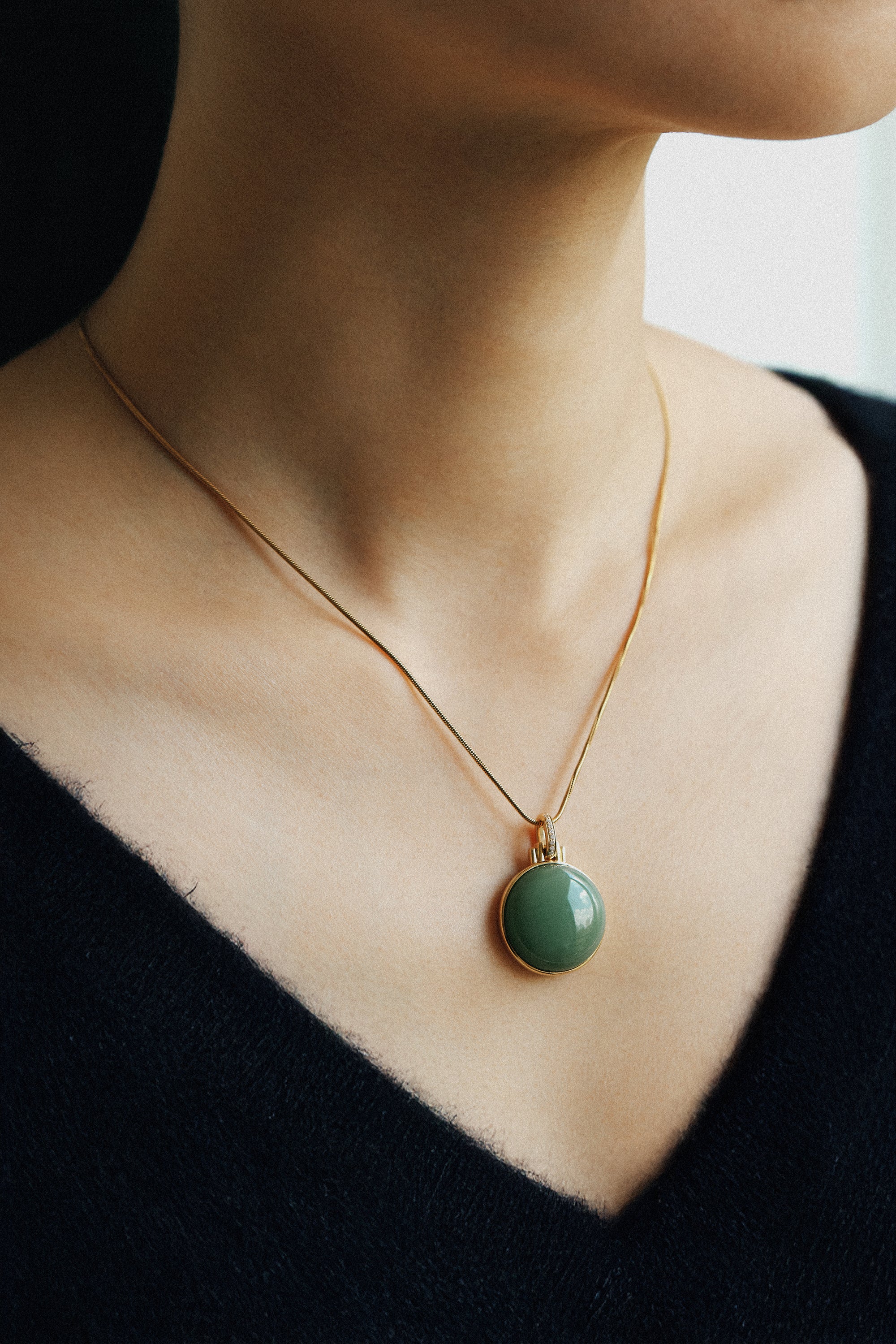 Sage Green Jade Exclusive Pendant