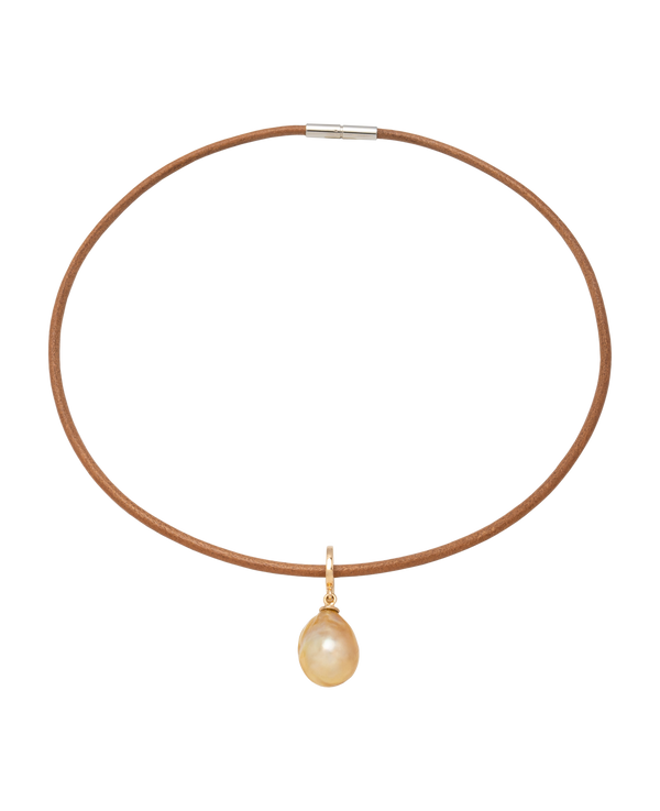 South Sea Gold Pearl Pendant 18k