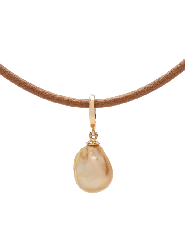 South Sea Gold Pearl Pendant 18k