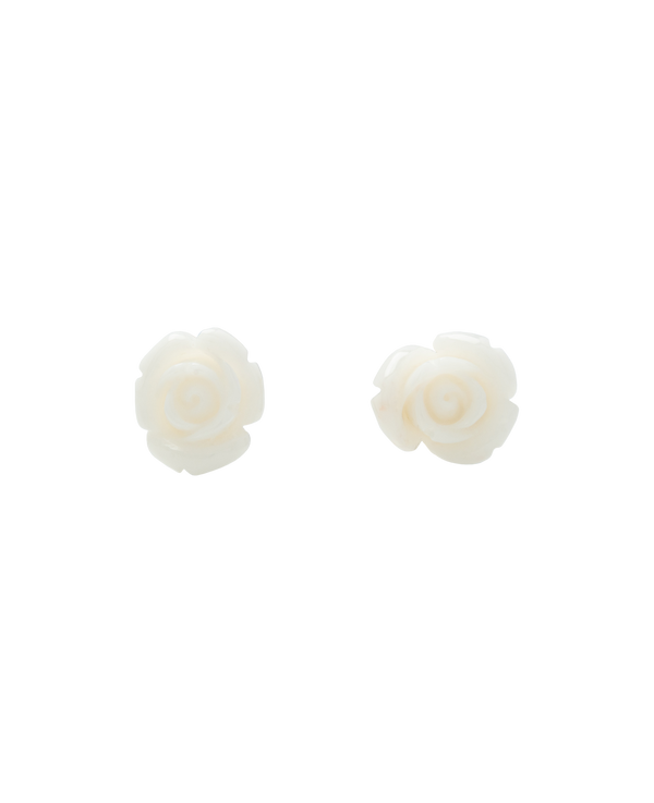Shiro Sango Roses Ear Studs