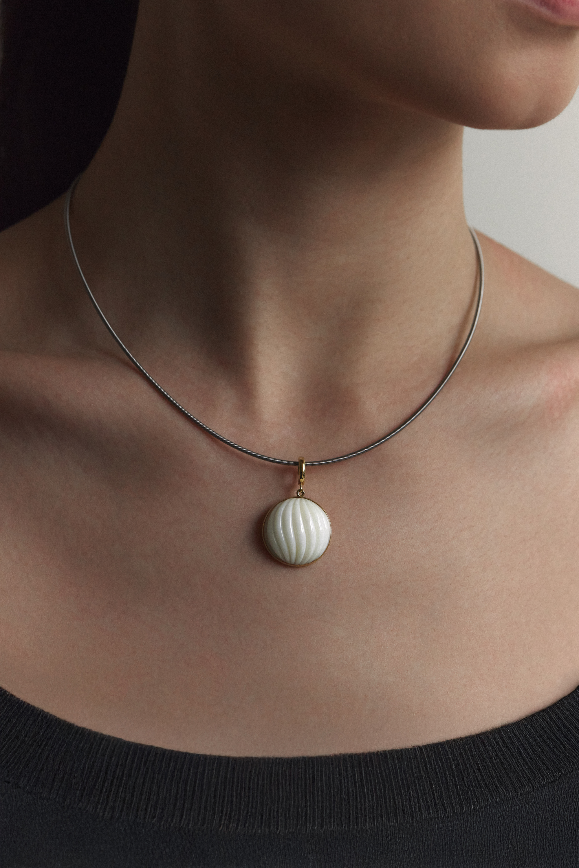 Shiro Sango Kabocha Pendant