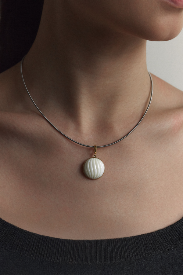 Shiro Sango Kabocha Pendant