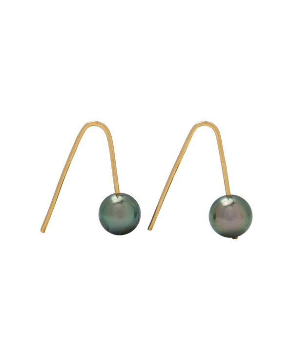 Tahitian V Pearl Earrings 18k