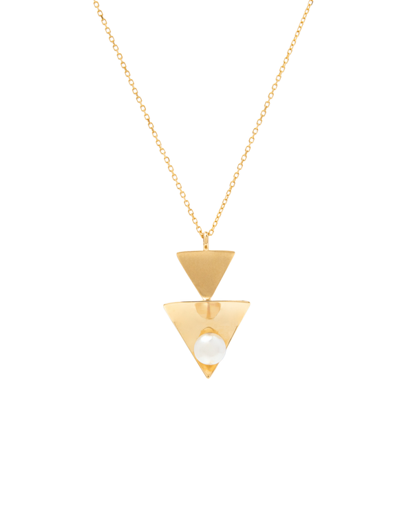 Twin Trigon Akoya Necklace