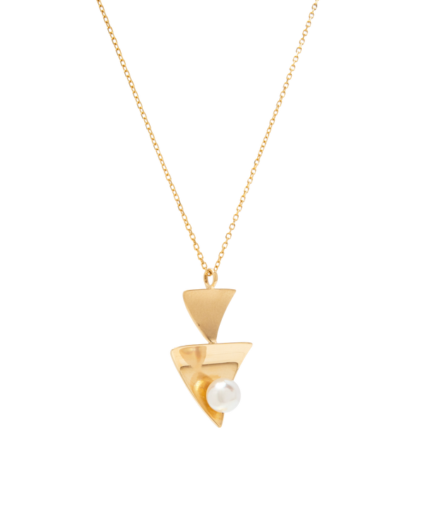 Twin Trigon Akoya Necklace