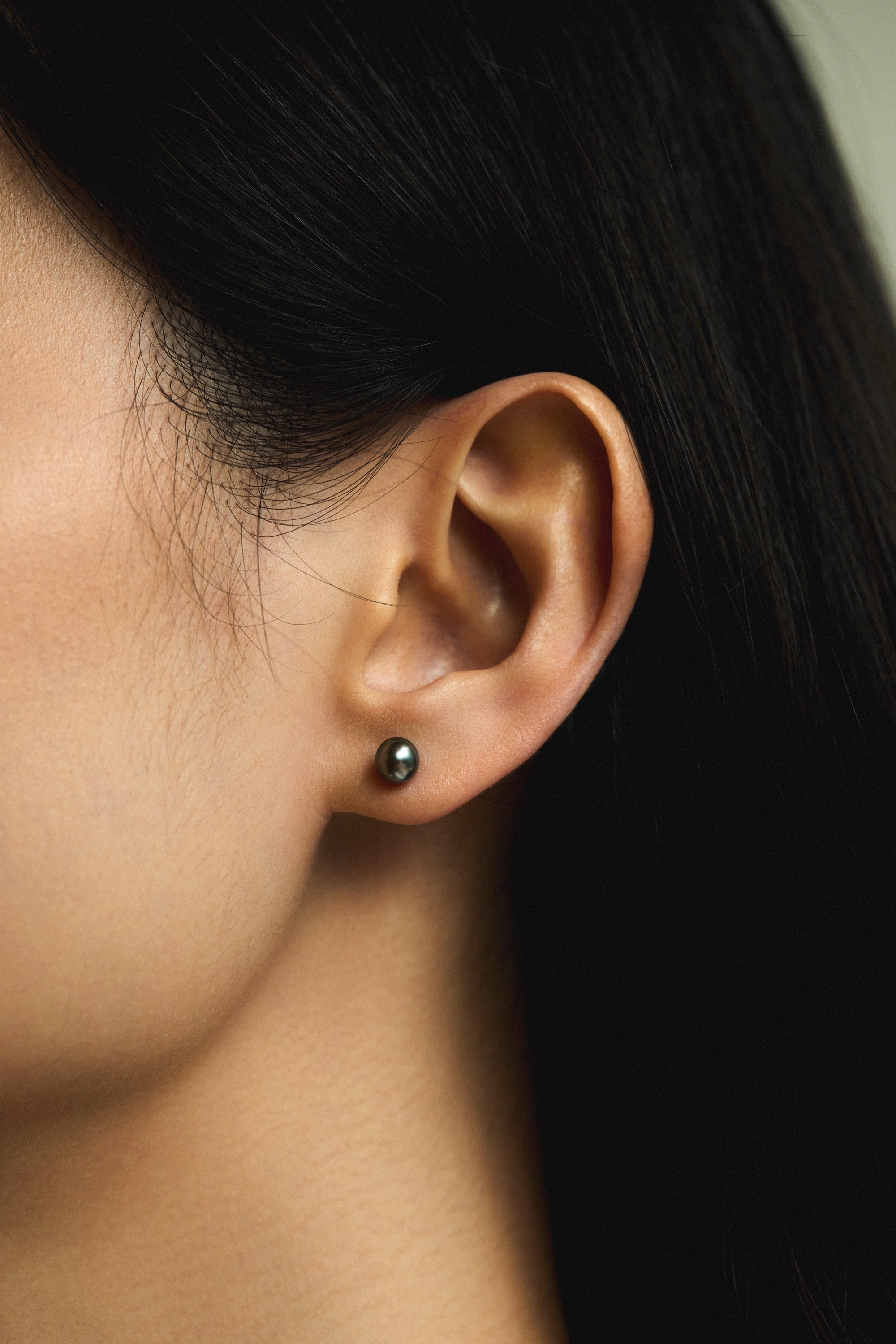 Tahitian Keshi Baby Pearl Ear Studs