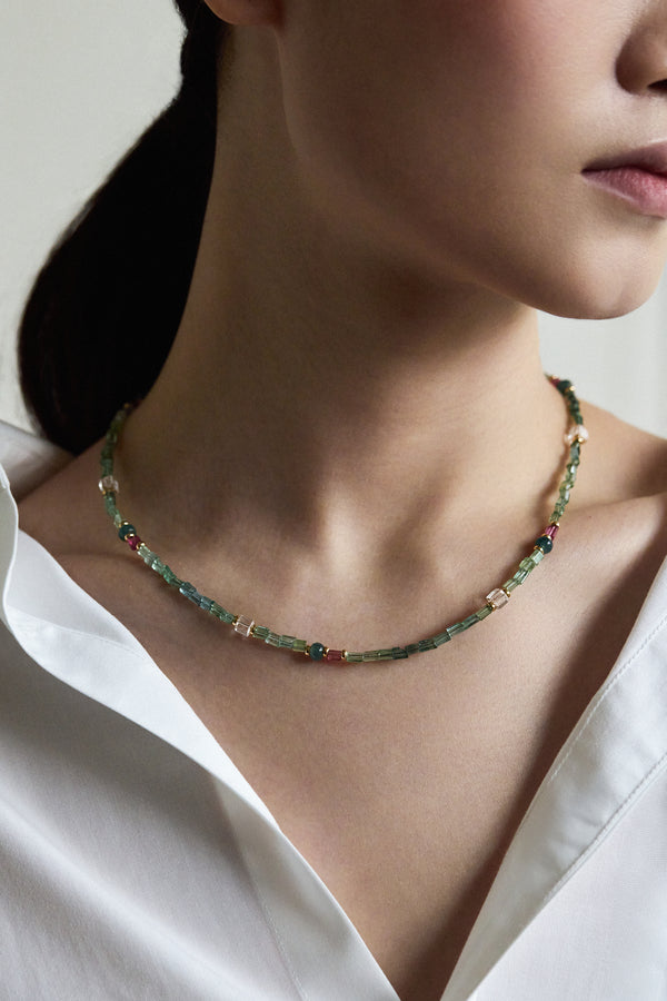 Garden Of Mist Tourmaline Necklace