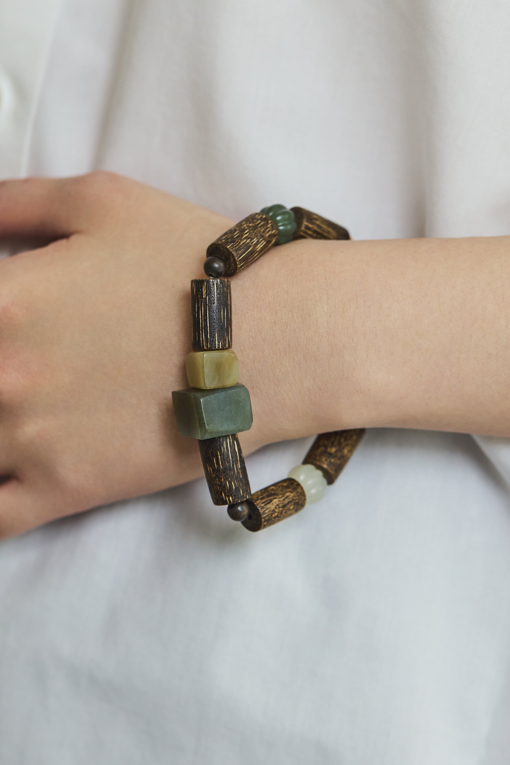 Witchfire Wood Bead Bracelet