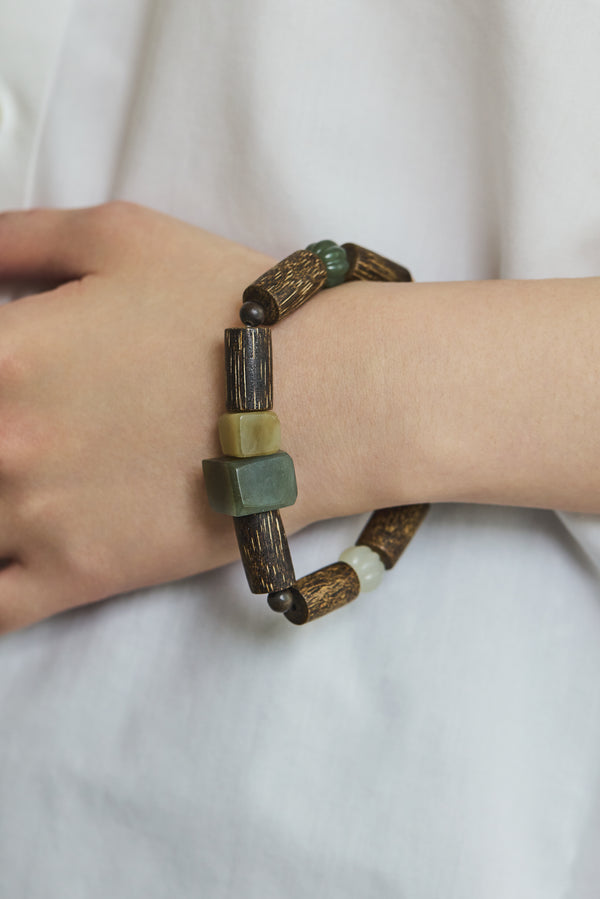 Witchfire Wood Bead Bracelet