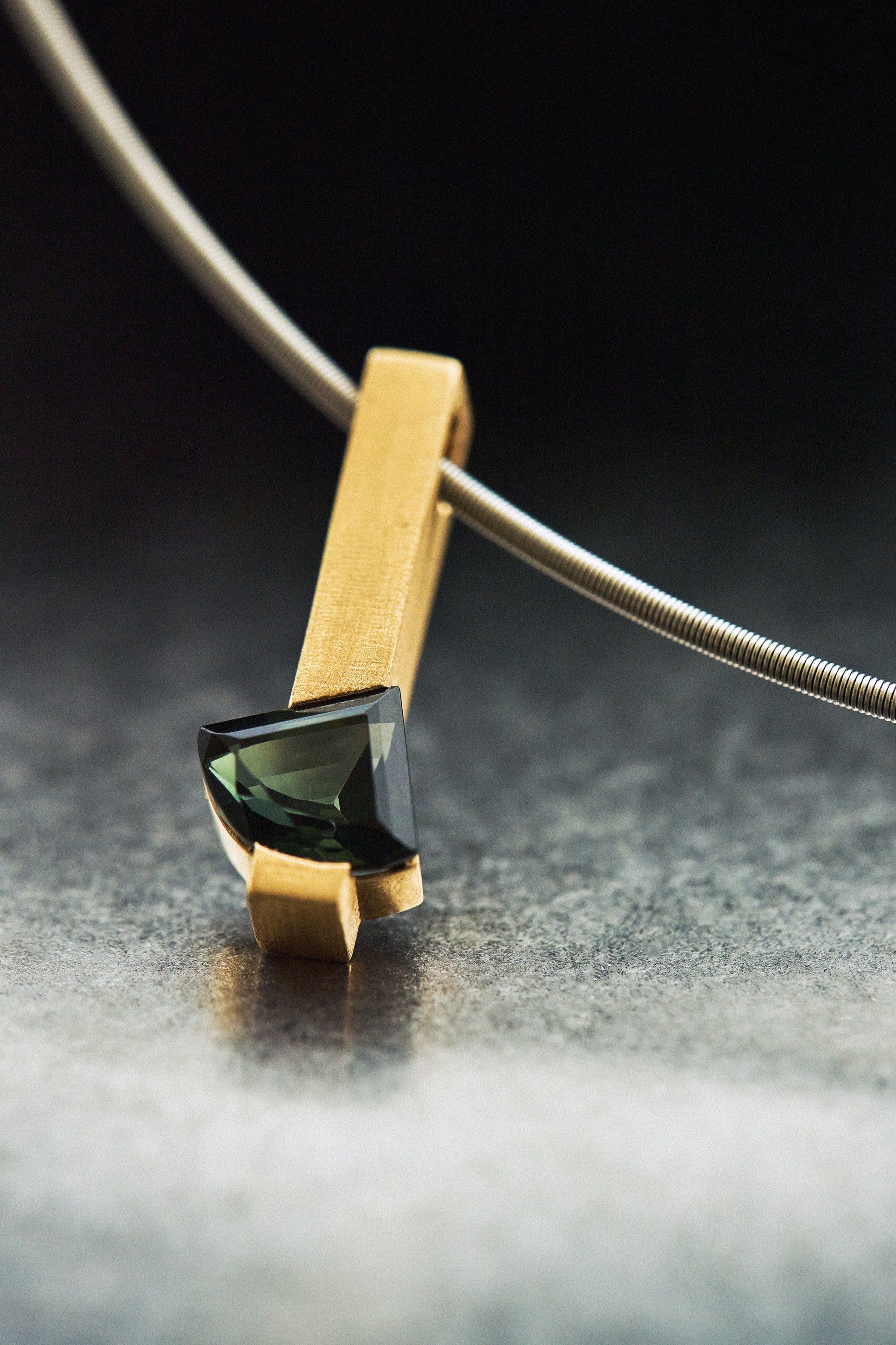 Jolly Tourmaline Rod Pendant