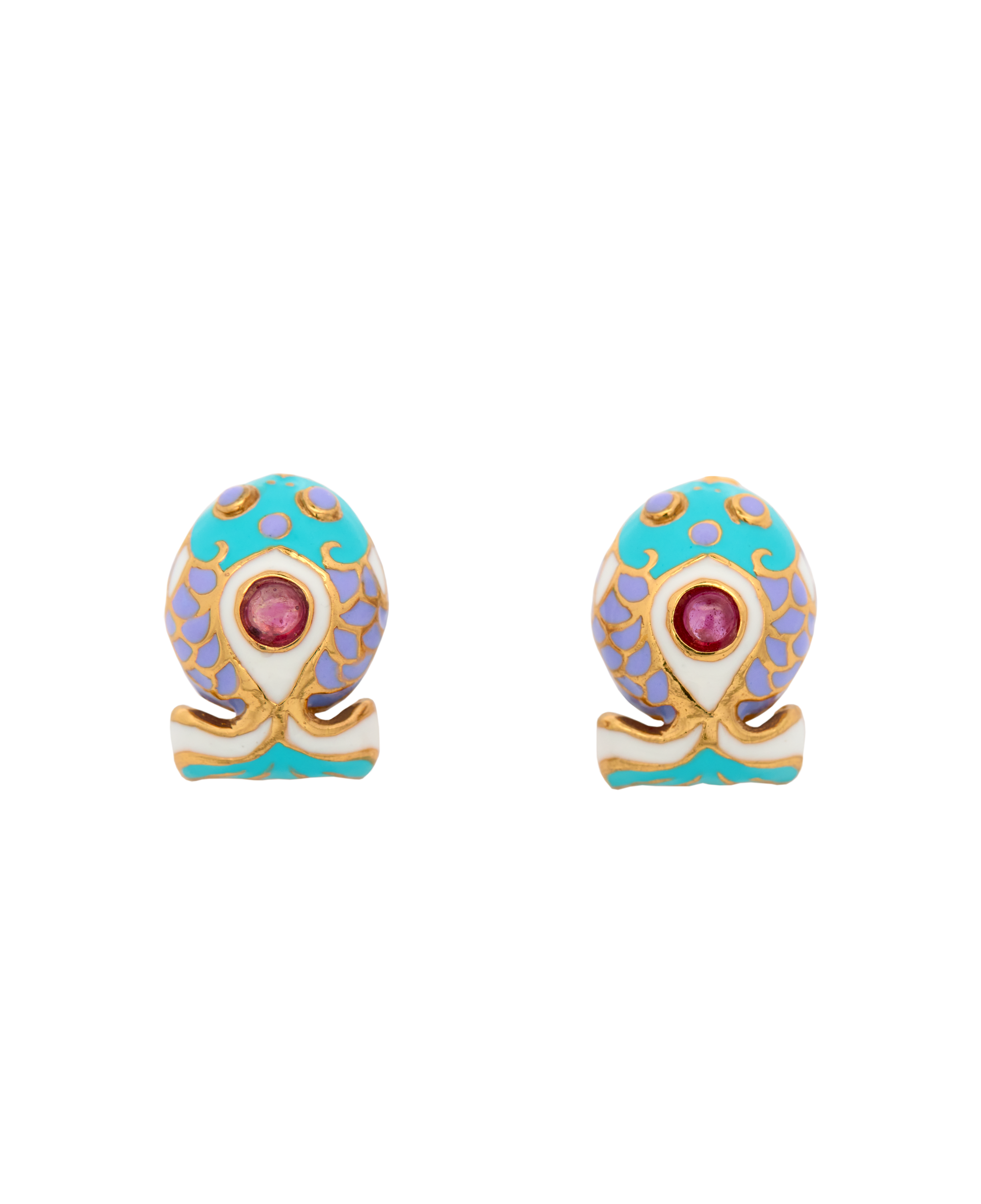 Koi Fish Enamel Ear Studs