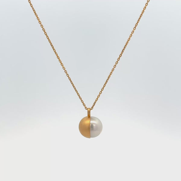 Yukimoto Bullet Pearls necklace featuring minimalist bullet design