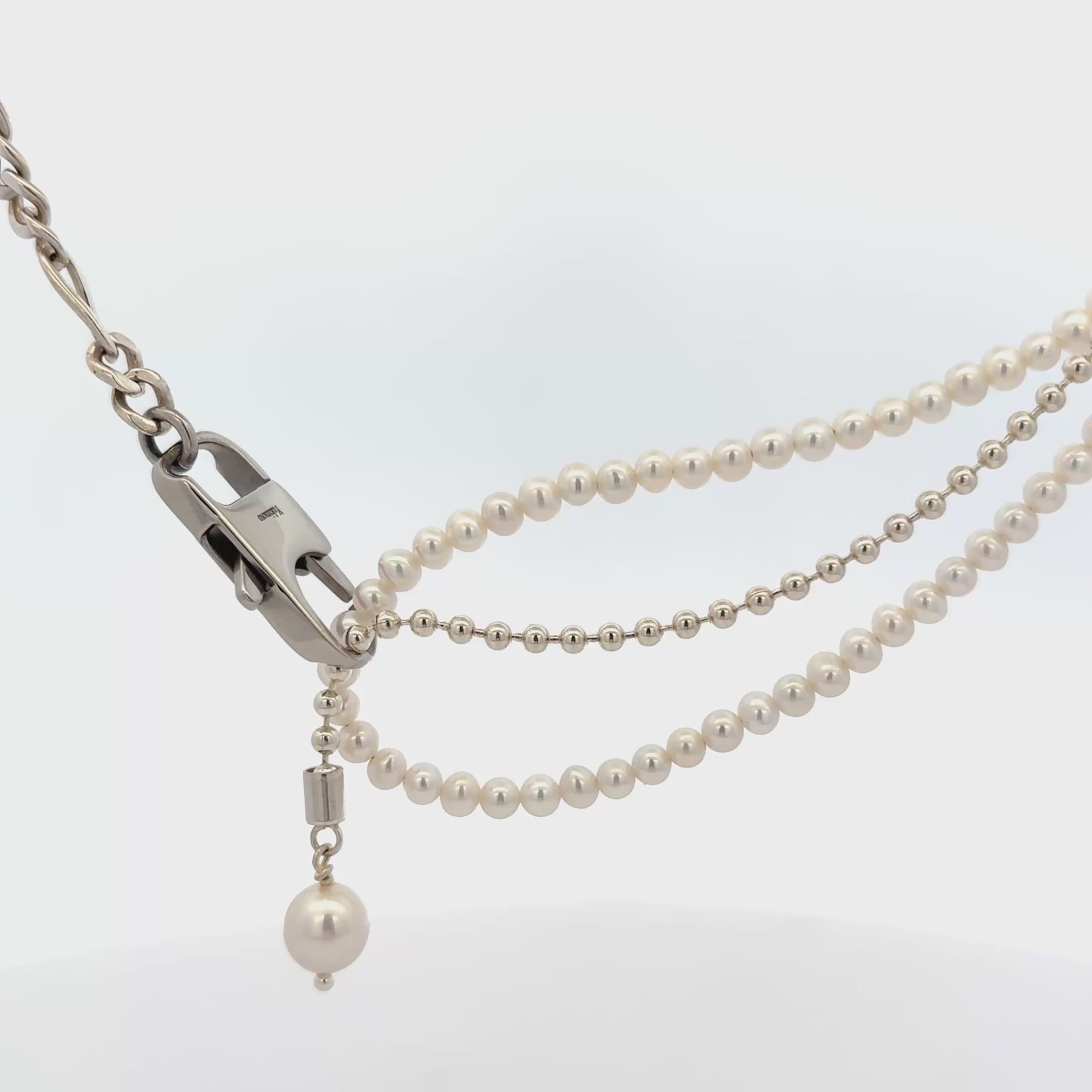 Japanese pearl jewelry Malaysia – Tokyo Eleganza necklace with signature Yukimoto style