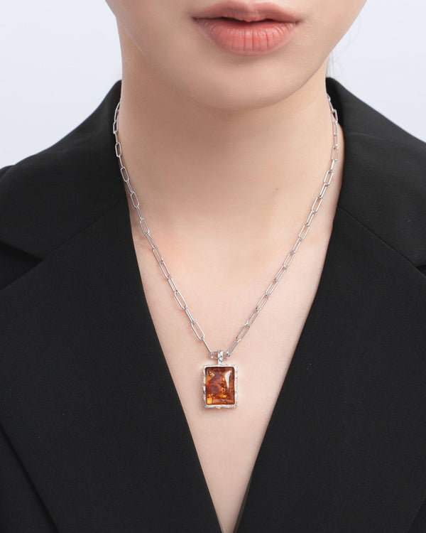 Amber On The Rocks Necklace - Yukimoto