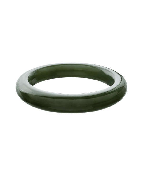 Army Green Jade Bangle - Yukimoto