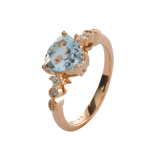 Ballerina A La Seconde Aquamarine Ring - Yukimoto