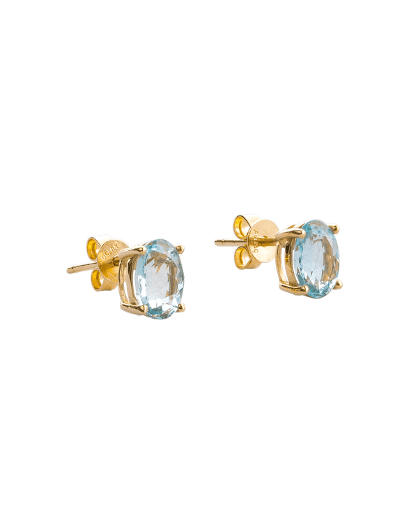 Ballerina Aquamarine Ear Studs - Yukimoto