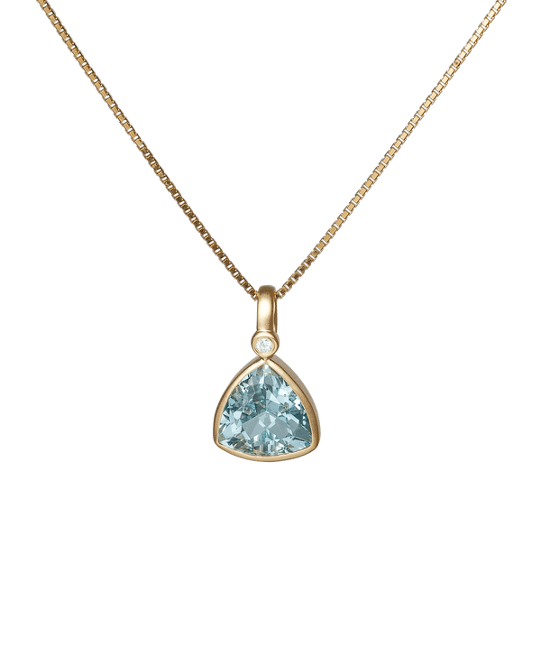 Ballerina Satin Aquamarine Pendant - Yukimoto