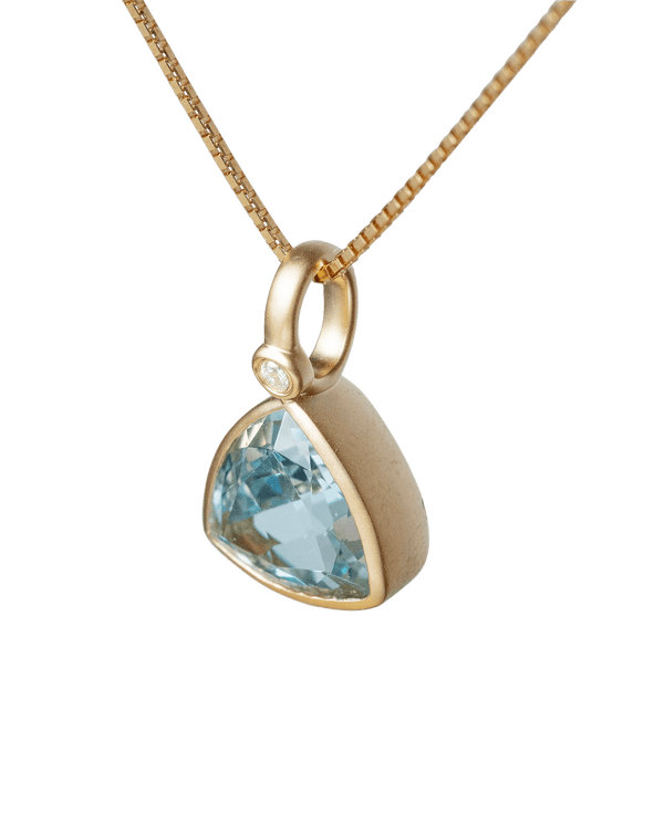 Ballerina Satin Aquamarine Pendant - Yukimoto