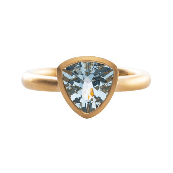 Ballerina Satin Aquamarine Ring - Yukimoto