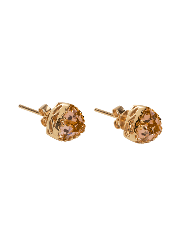 Ballerina Tutu Morganite Ear Studs - Yukimoto