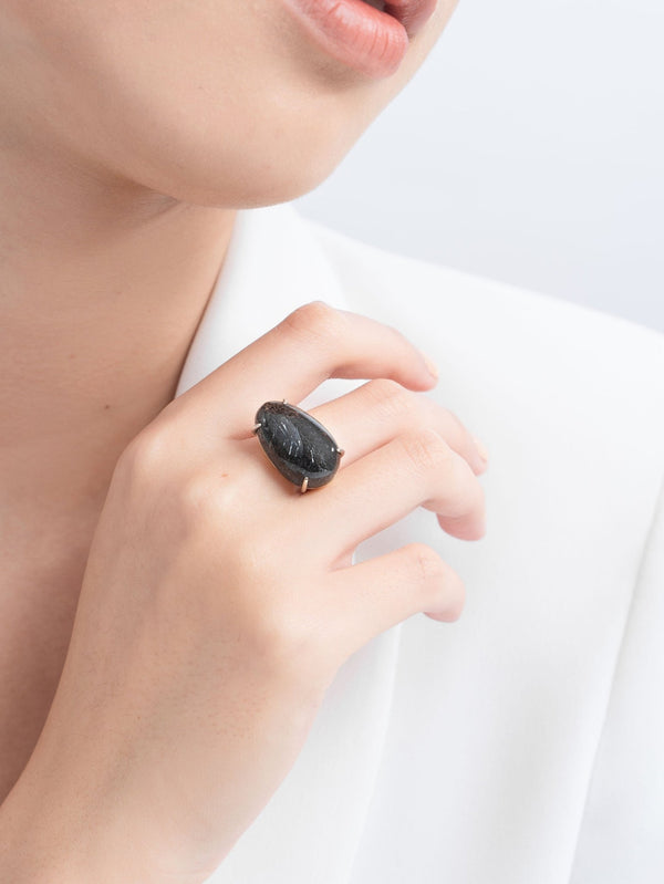 Blackie Super Seven Bi-Color Ring - Yukimoto