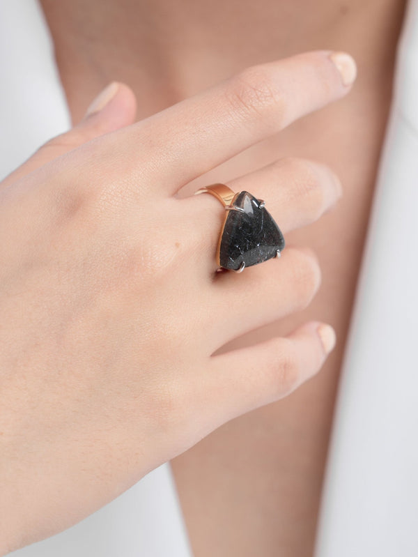 Blackie Super Seven Bi-Color Ring - Yukimoto