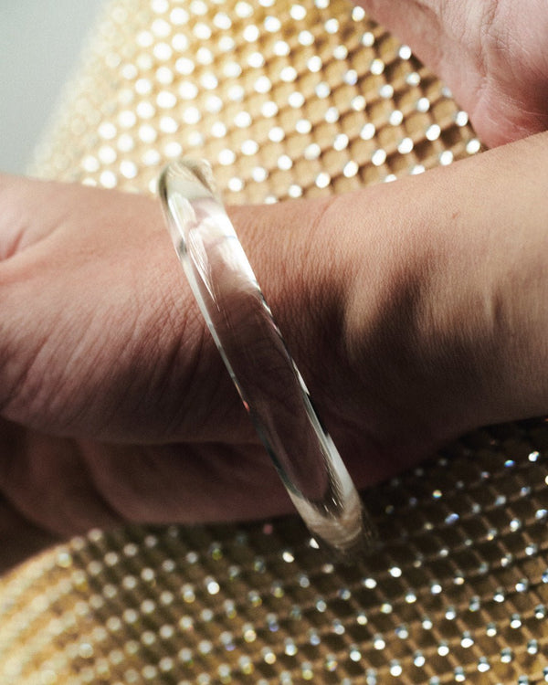 Exclusive Rock Crystal Quartz Bangle - Yukimoto