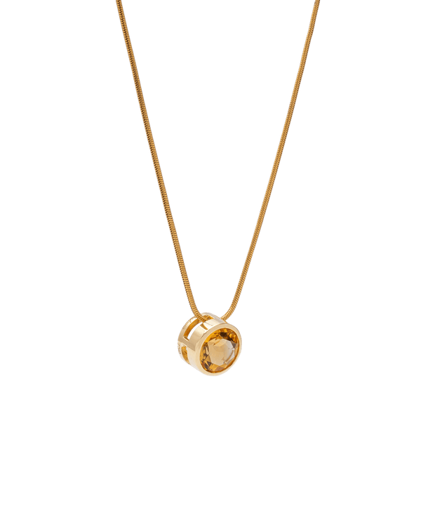 Golden Run Citrine Bubble Pendant - Yukimoto